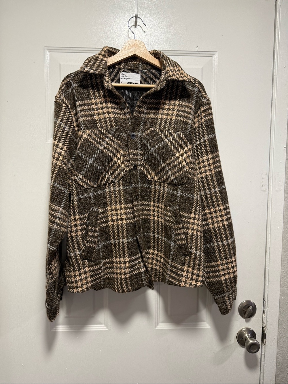 Men’s Brown Plaid Jacket